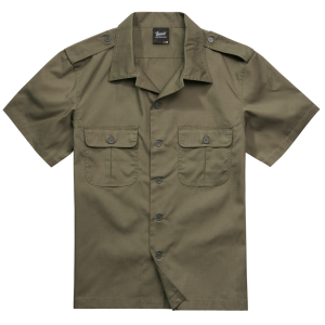 US Shirt Ripstop krótki rękaw - oliwkowa
