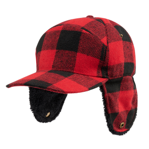 Lumberjack Wintercap - czerwono czarny